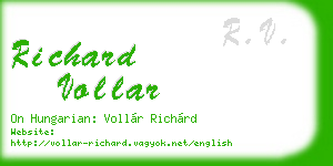 richard vollar business card